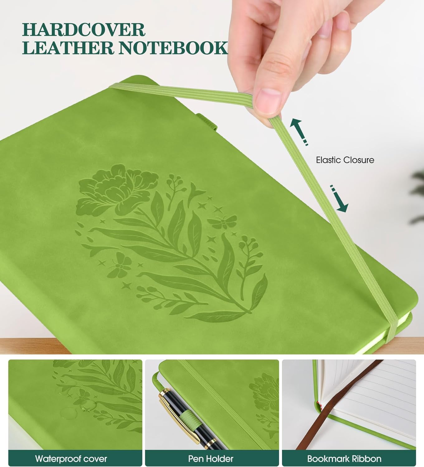 Journal Notebook, Hardcover Leather Journals for Writing, Writing Journal, College Notebook -5.75''X8.38'' (200 Pages-A5) Journal Notebook, Hardcover Leather Journals for Writing, Writing Journal, College Notebook -5.75''X8.38'' (200 Pages-A5)